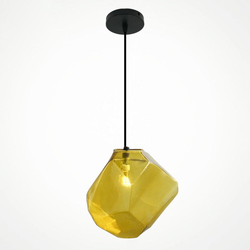 Verre en forme de pierre en option en option Lumière Lumière nordique Amélioration de l'éclairage de simplicité pour chambre à coucher