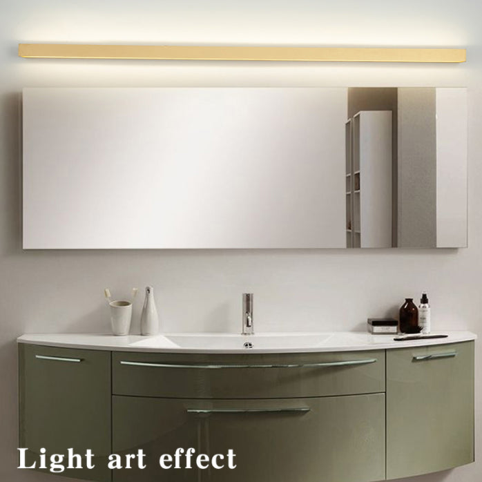 Modern Minimalist Style Rectangle Wall Mounted Vanity Lights Metal Vanity Sconce for Bathroom