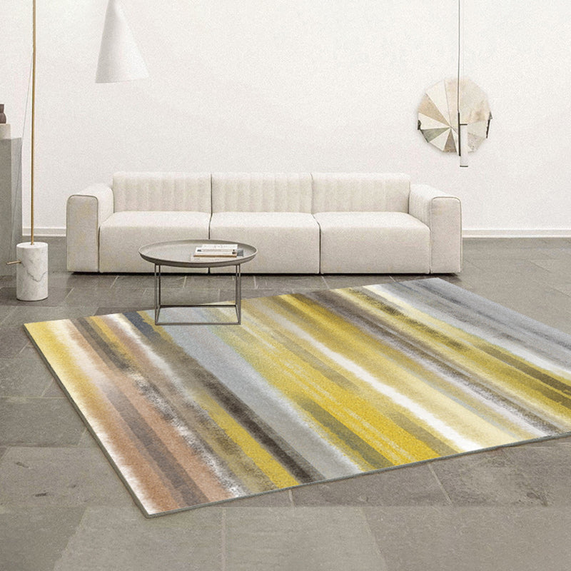 Abstract Ink Painting Rug Polyester Indoor Rug Non-Slip Backing Carpet for Living Room