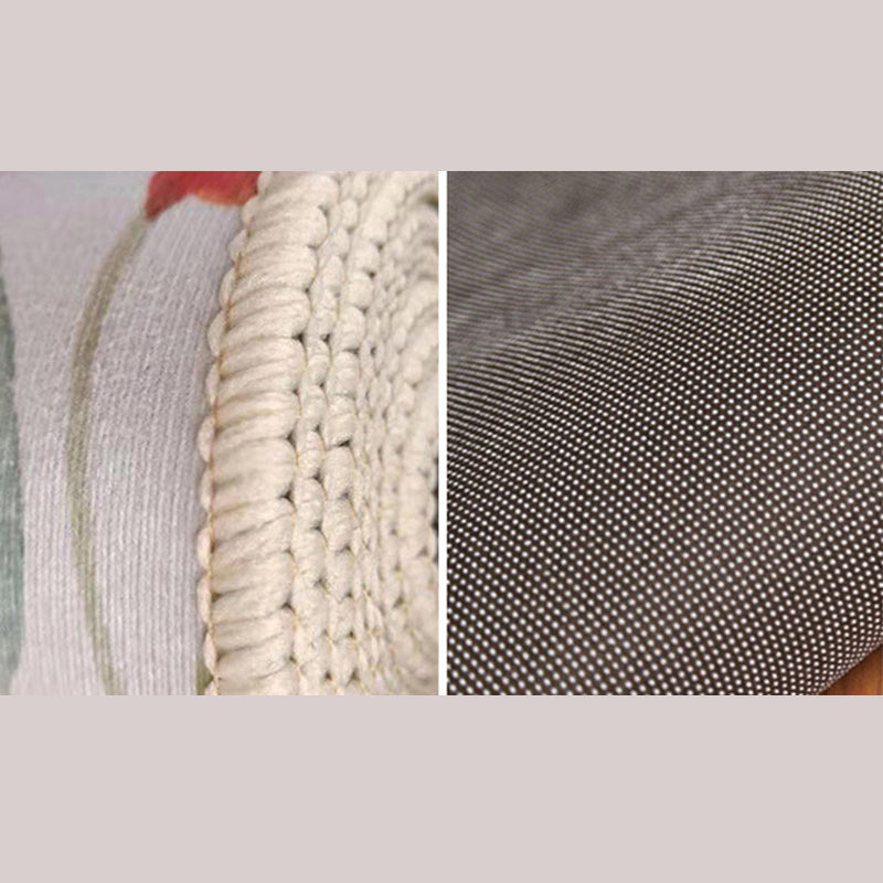 Abstract Marble Print Rug Polyester Area Carpet Non-Slip Backing Carpet for Living Room