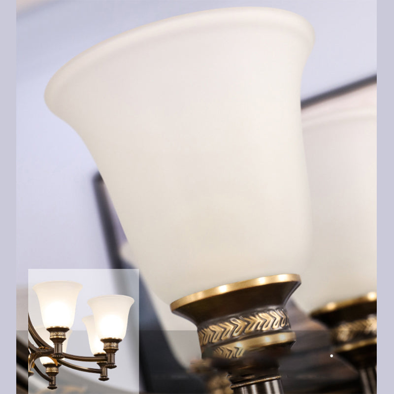 Copper Sputnik Pendant Light in Traditional Classic Style Glass Ceiling Light for Interior Spaces