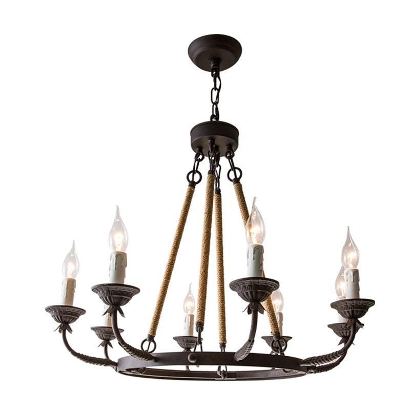 Lampada candela lampada a ciondolo in metallo industriale per il ristorante