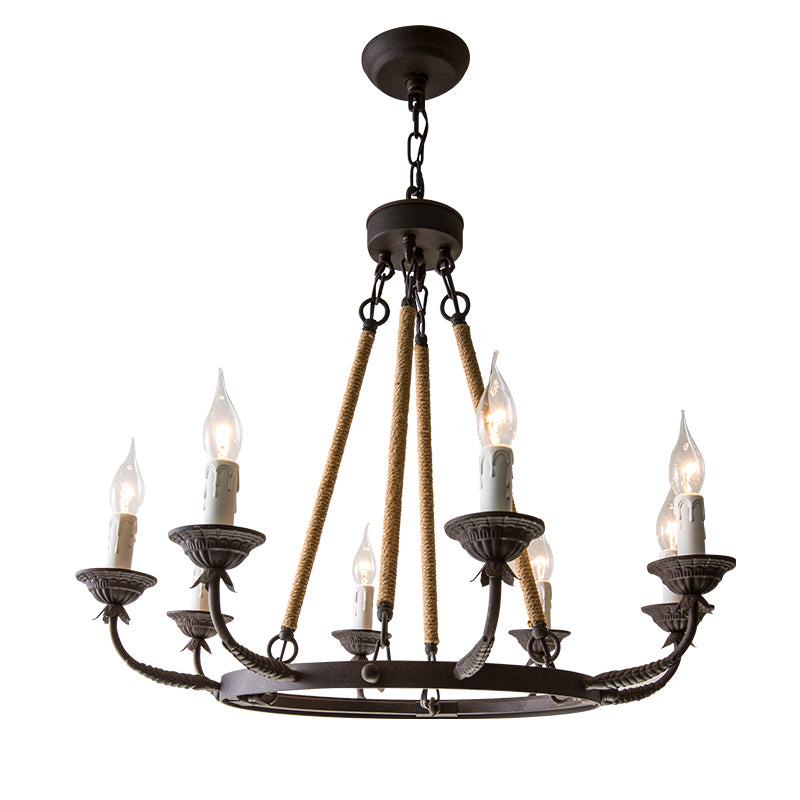 Lampada candela lampada a ciondolo in metallo industriale per il ristorante