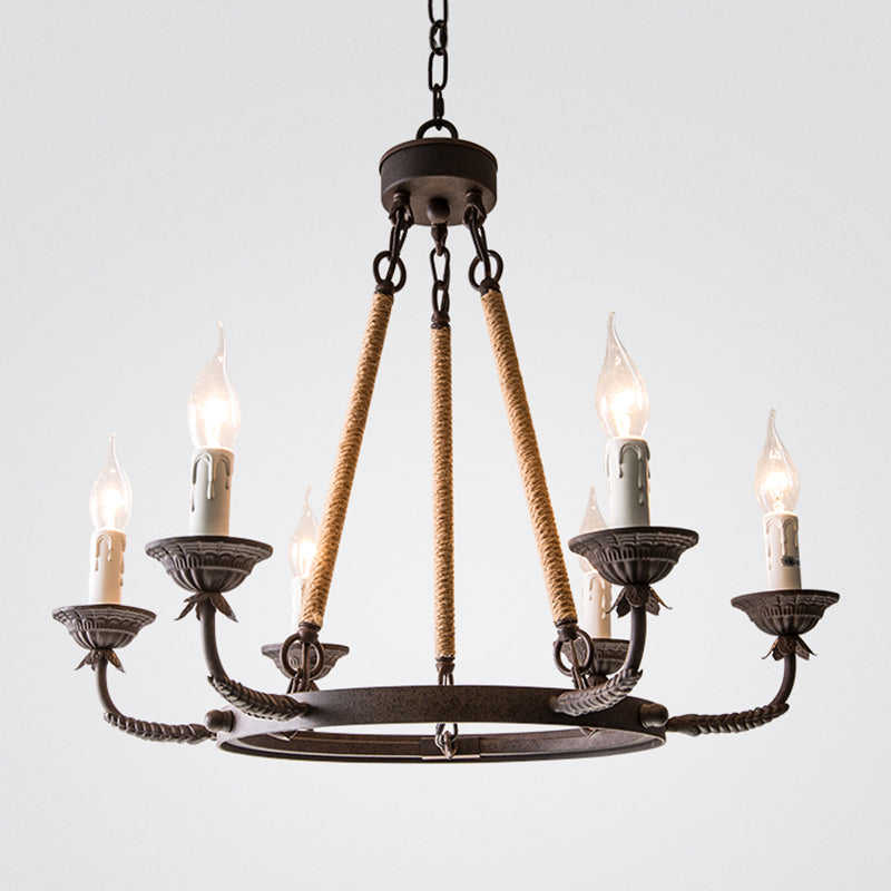 Lampada candela lampada a ciondolo in metallo industriale per il ristorante