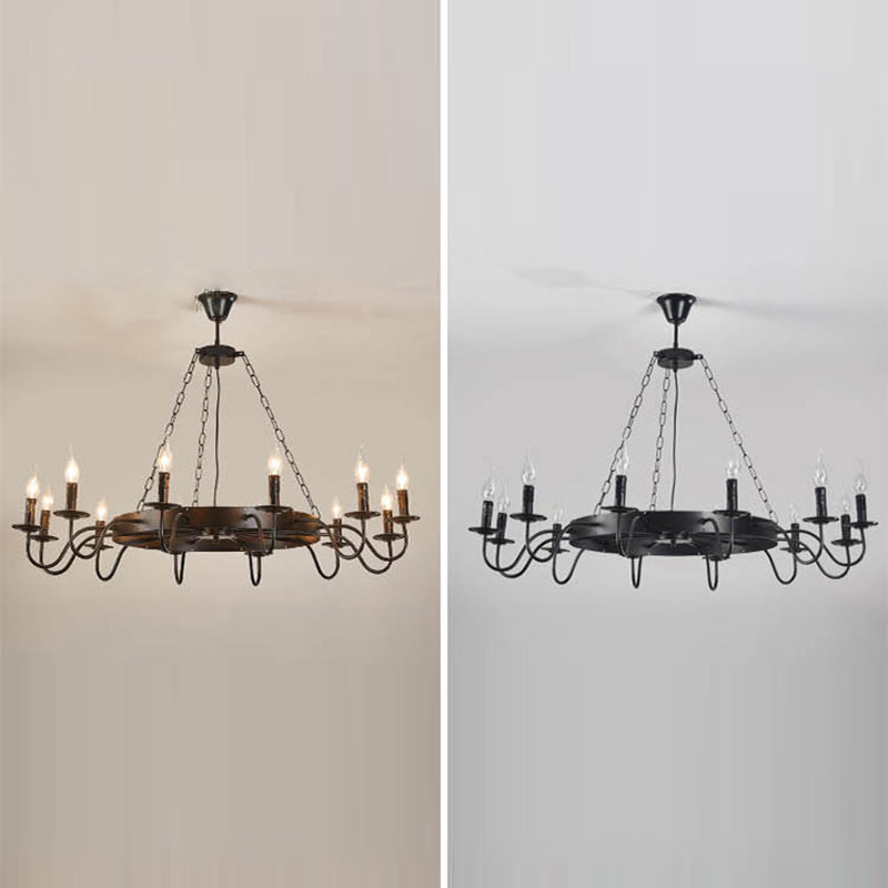 Lampada candela lampada a ciondolo in metallo industriale per il ristorante