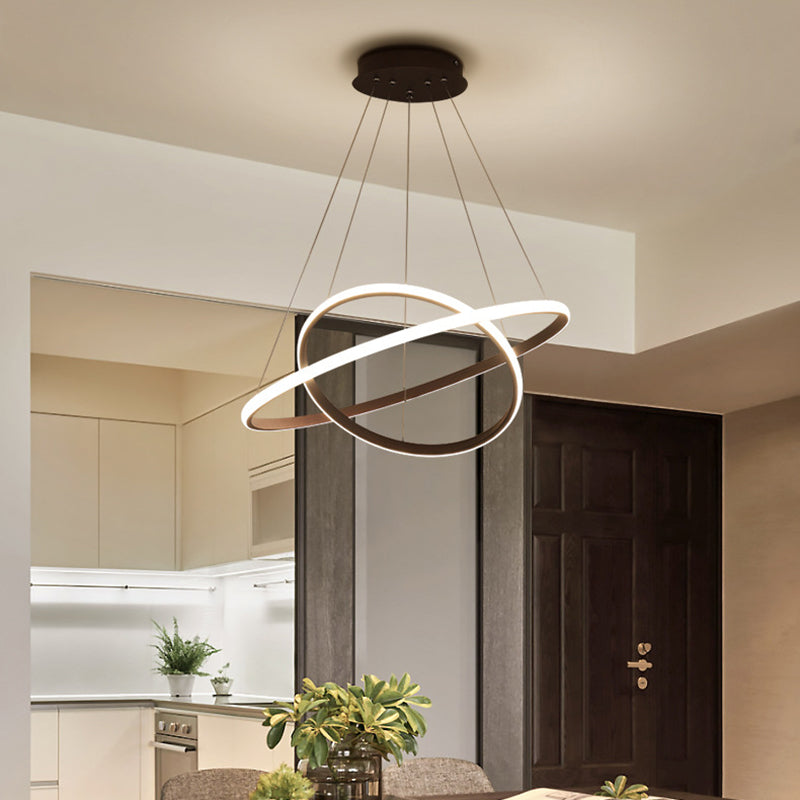 Rings Fissaggi di illuminazione a sospensione in metallo semplici apparecchi di illuminazione a sospensione camera da letto