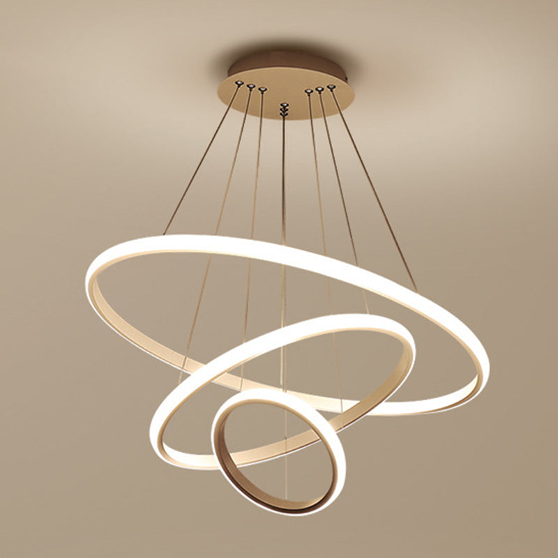 Rings Fissaggi di illuminazione a sospensione in metallo semplici apparecchi di illuminazione a sospensione camera da letto