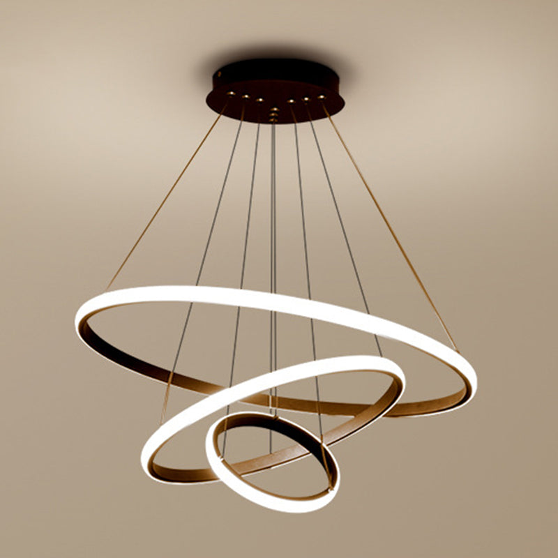 Rings Fissaggi di illuminazione a sospensione in metallo semplici apparecchi di illuminazione a sospensione camera da letto