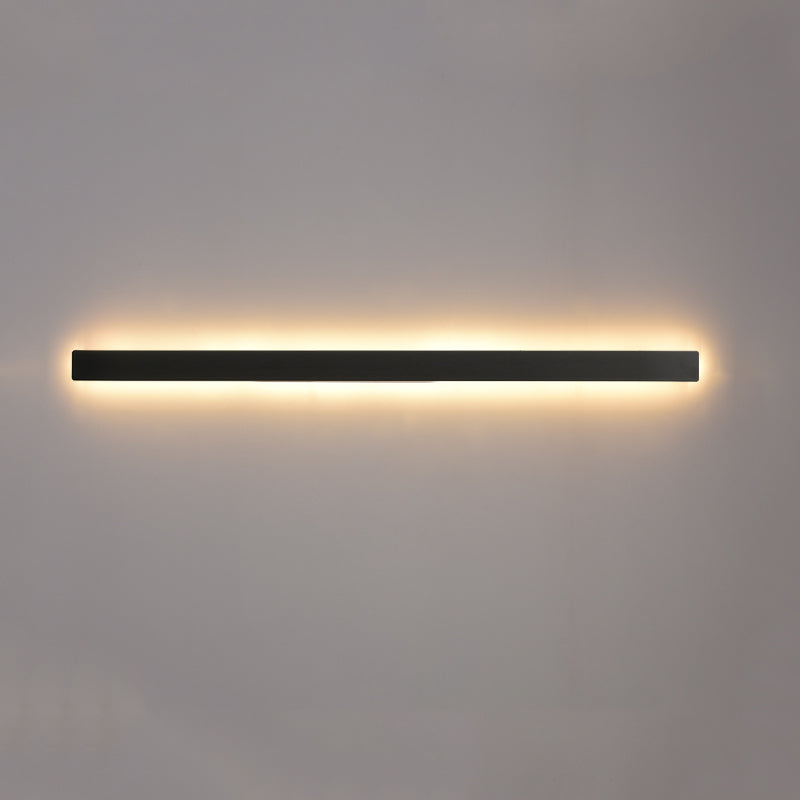 Moderno Minimalista Estilo lineal Luz montado en la pared lineal Discus de luz de pared de metal para sala de estar