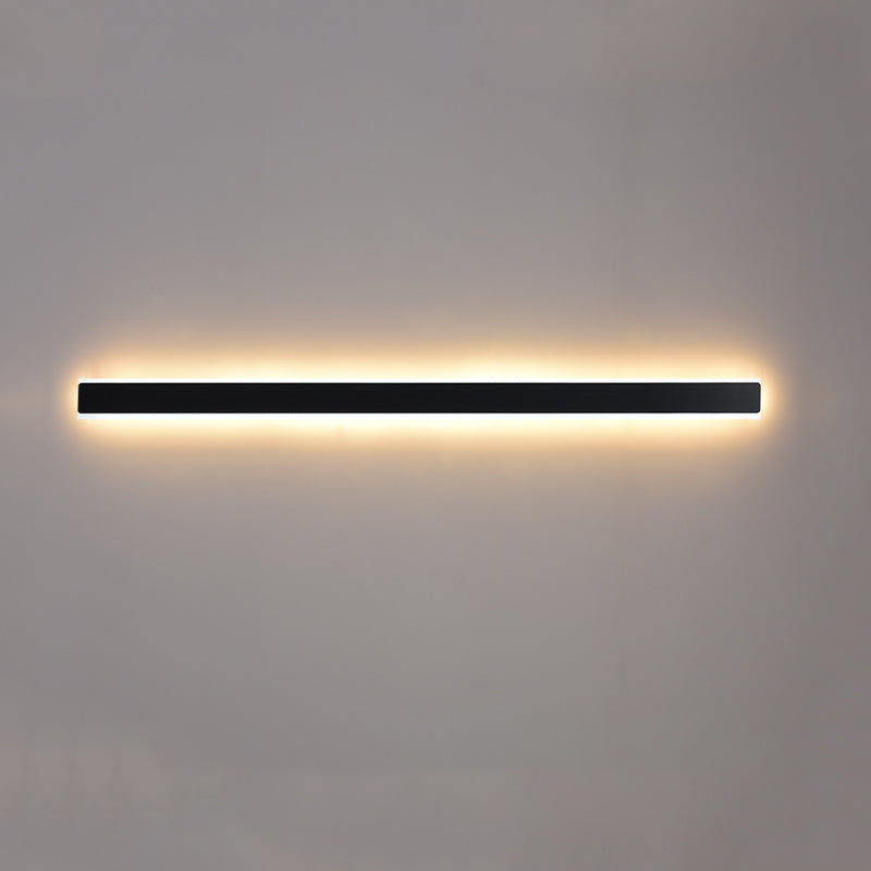 Moderno Minimalista Estilo lineal Luz montado en la pared lineal Discus de luz de pared de metal para sala de estar