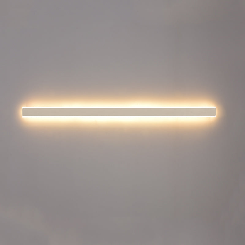 Moderno Minimalista Estilo lineal Luz montado en la pared lineal Discus de luz de pared de metal para sala de estar