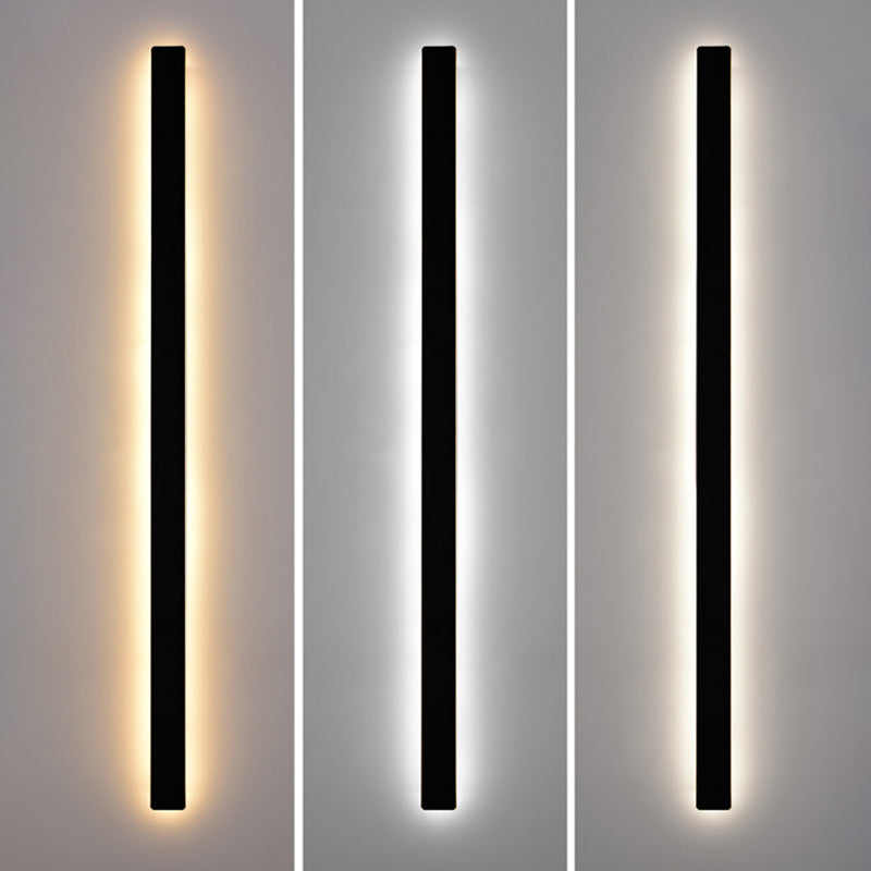 Moderno Minimalista Estilo lineal Luz montado en la pared lineal Discus de luz de pared de metal para sala de estar