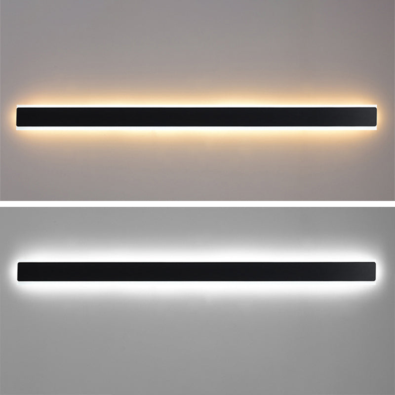 Moderno Minimalista Estilo lineal Luz montado en la pared lineal Discus de luz de pared de metal para sala de estar