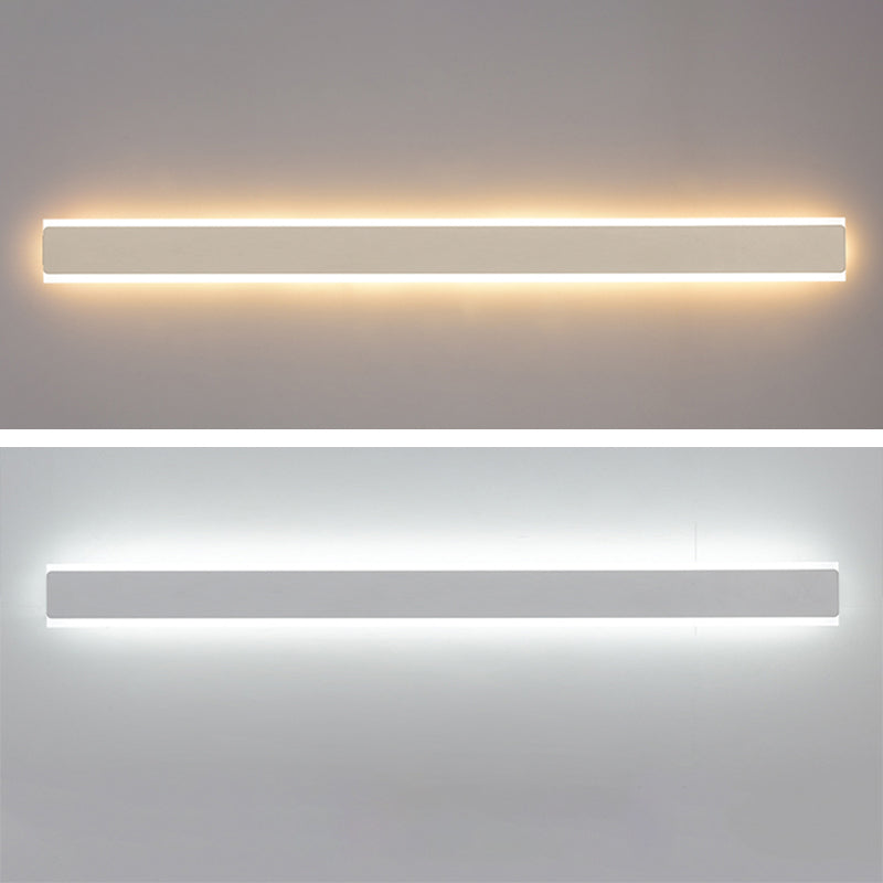 Moderno Minimalista Estilo lineal Luz montado en la pared lineal Discus de luz de pared de metal para sala de estar