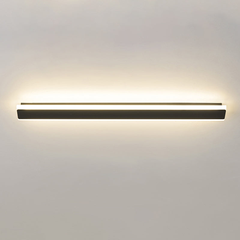 Moderno Minimalista Estilo lineal Luz montado en la pared lineal Discus de luz de pared de metal para sala de estar