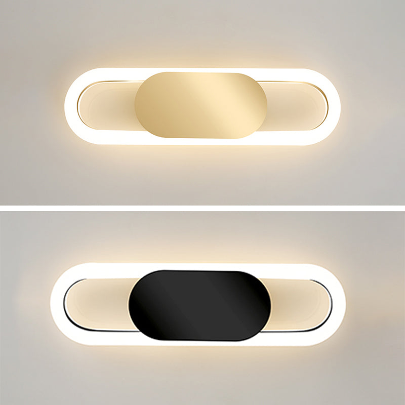 Modern Luxury Style Circular Sconce Light Fixtures Metal Wall Lighting Ideas for Bedroom