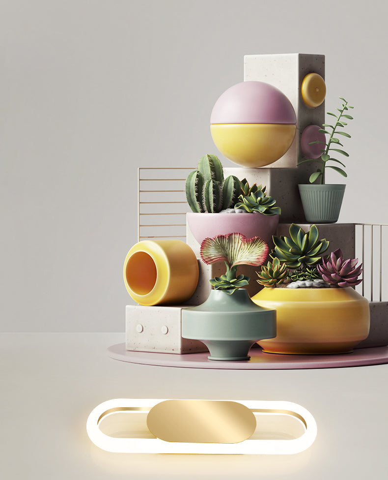 Modern Luxury Style Circular Sconce Light Fixtures Metal Wall Lighting Ideas for Bedroom