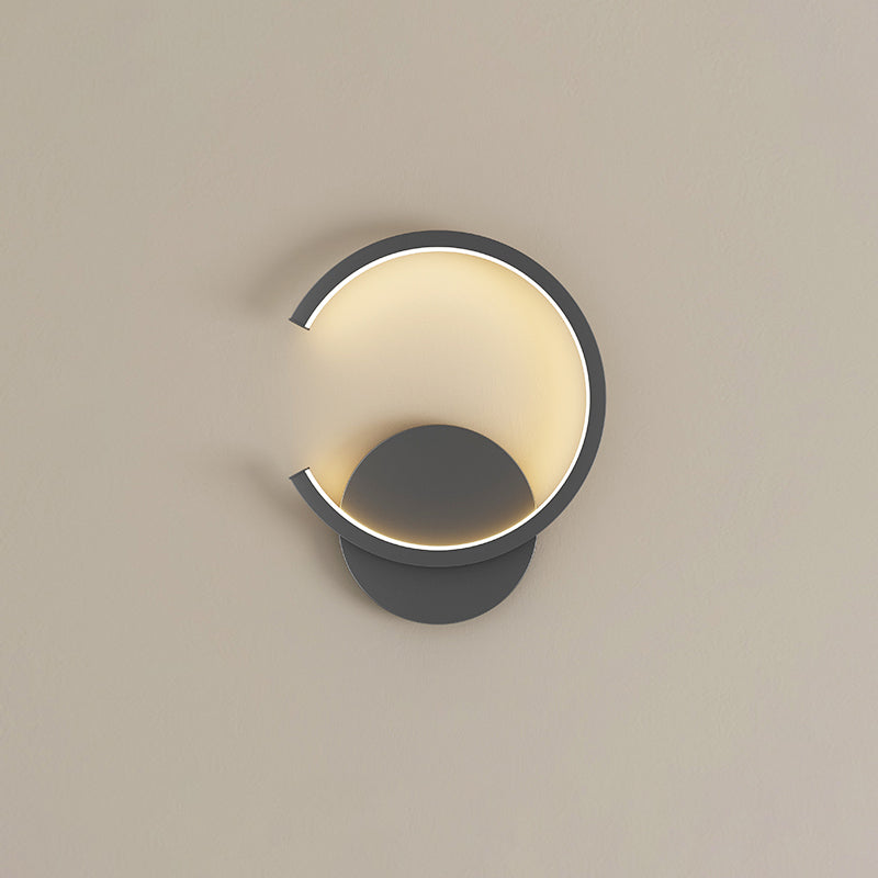 Modern Minimalist Style Regular Wall Mounted Light Fixture Metal 1 Light Wall Light Sconces for Living Room