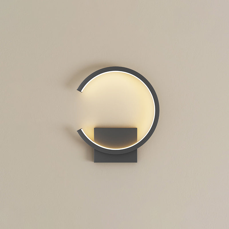 Modern Minimalist Style Regular Wall Mounted Light Fixture Metal 1 Light Wall Light Sconces for Living Room