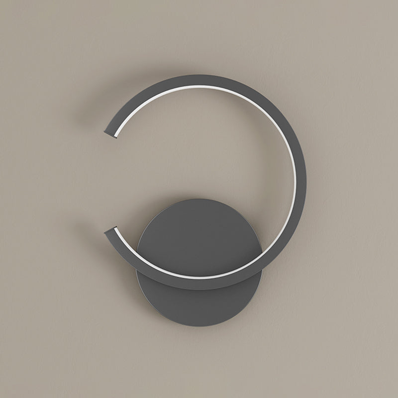 Modern Minimalist Style Regular Wall Mounted Light Fixture Metal 1 Light Wall Light Sconces for Living Room