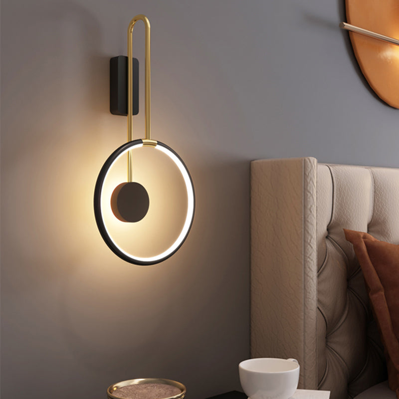 Éclairage mural rond minimaliste moderne