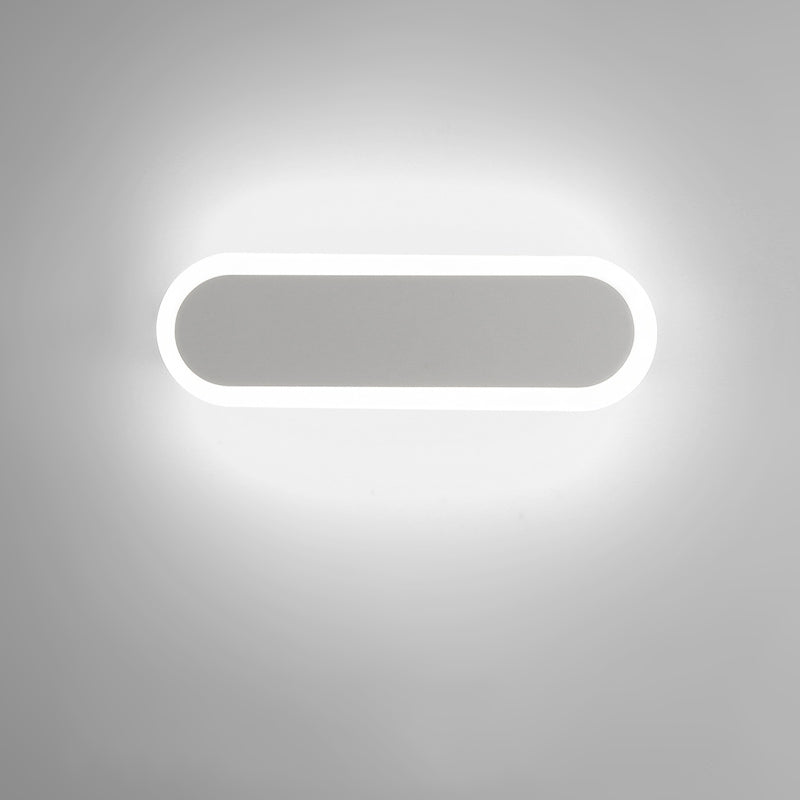 Moderno Minimalista Estilo lineal Luz montado en la pared lineal Discus de luz de pared de metal para sala de estar