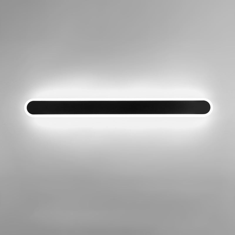 Moderno Minimalista Estilo lineal Luz montado en la pared lineal Discus de luz de pared de metal para sala de estar