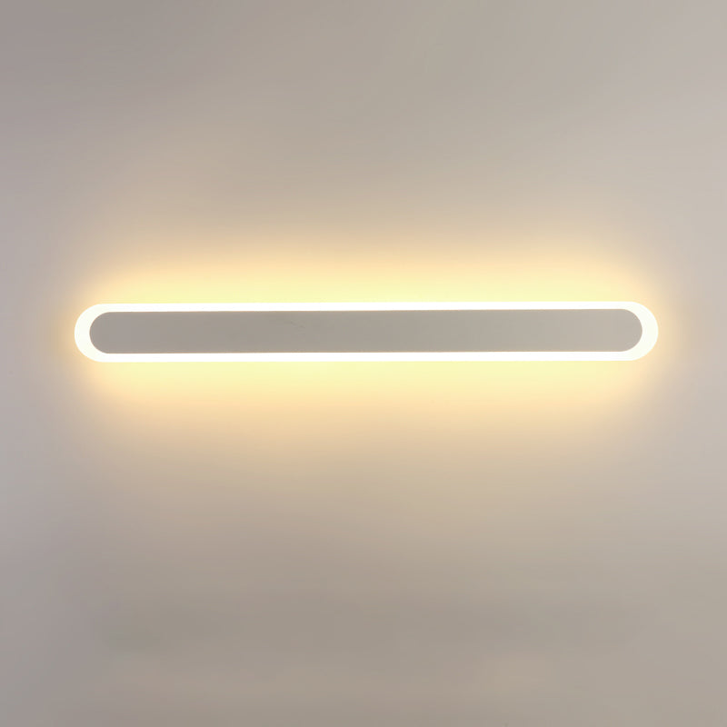 Moderno Minimalista Estilo lineal Luz montado en la pared lineal Discus de luz de pared de metal para sala de estar