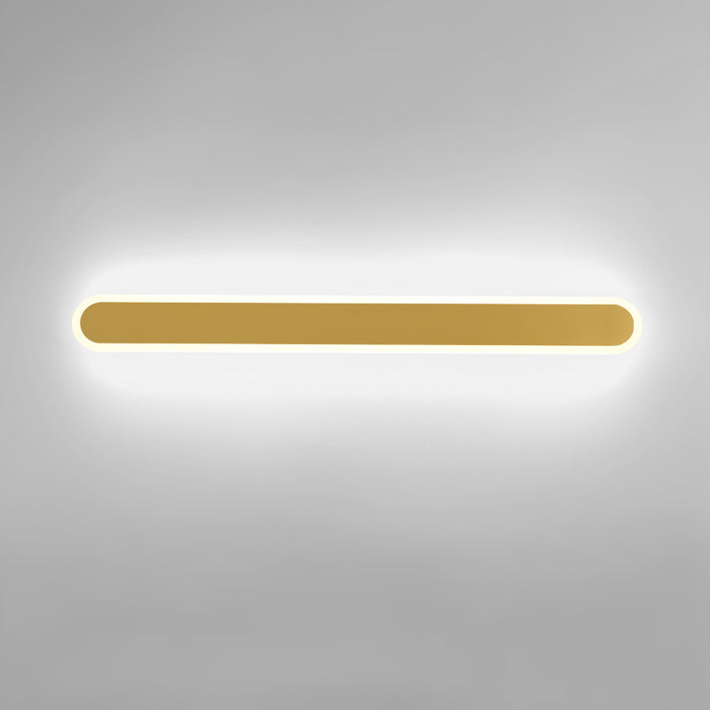 Moderno Minimalista Estilo lineal Luz montado en la pared lineal Discus de luz de pared de metal para sala de estar