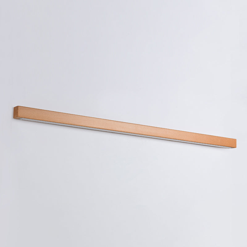 Modern Minimalist Style Linear Wall Mounted Light Fixture Wood Wall Light Sconces for Living Room