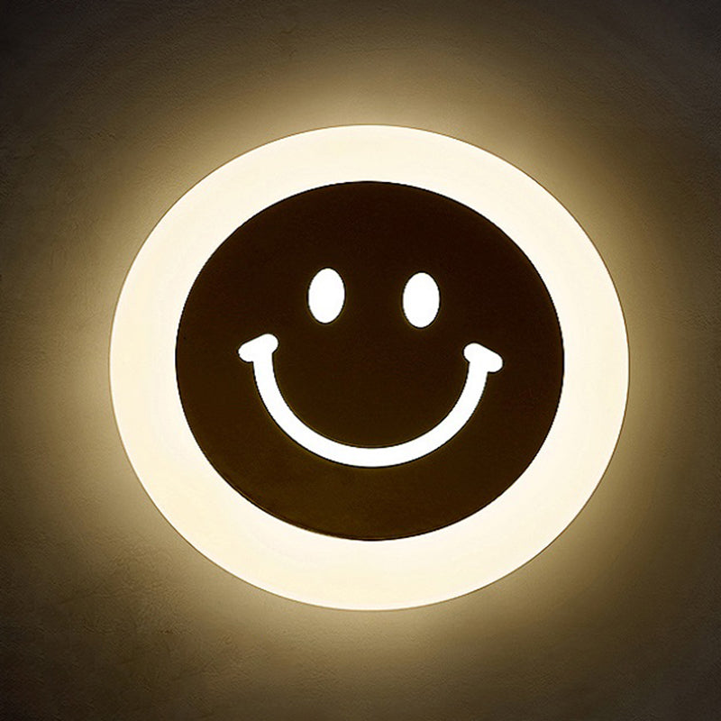 Moderne minimalistische stijl ronde schijf muur licht stonzes acryl sconce lichten voor woonkamer