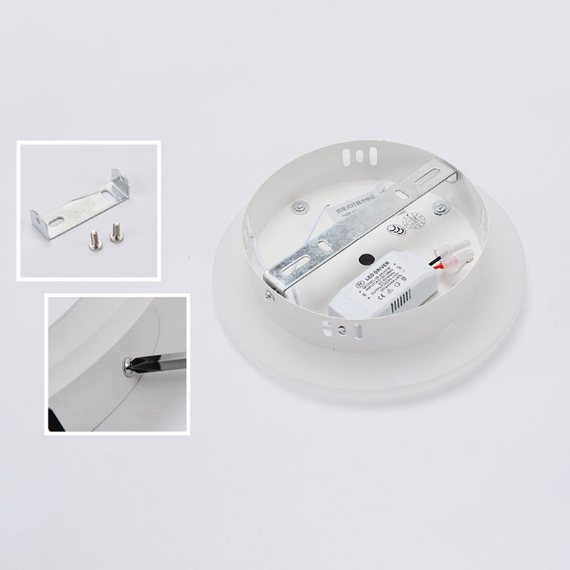 Moderne minimalistische stijl ronde schijf muur licht stonzes acryl sconce lichten voor woonkamer