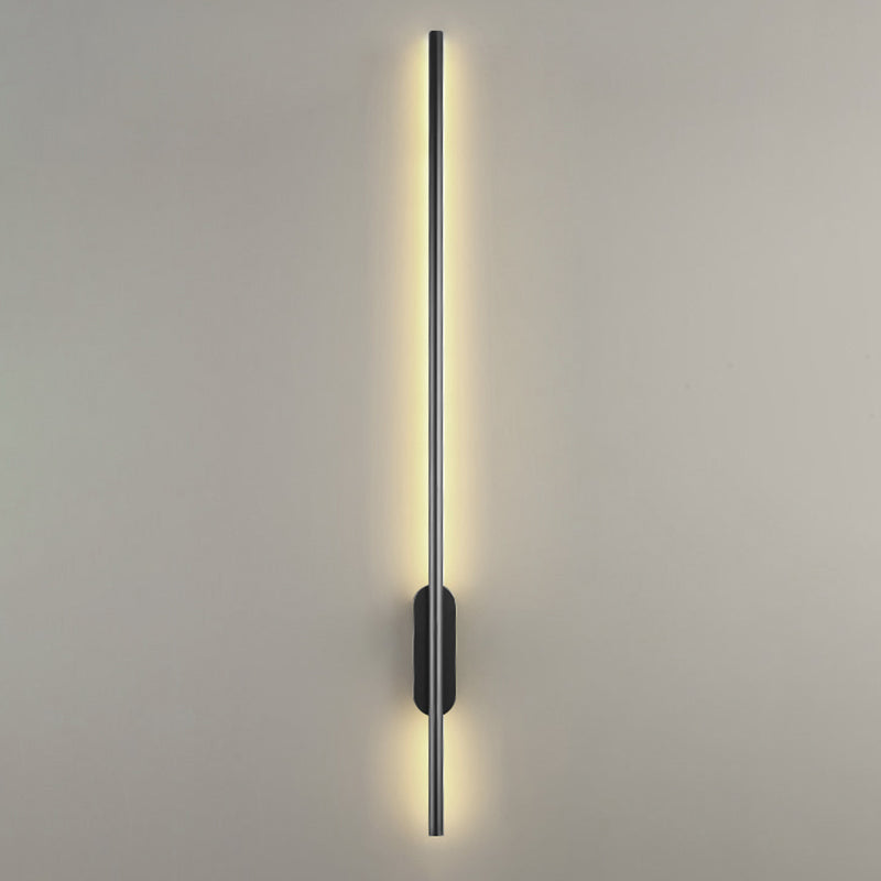 Metal Linear Wall Mounted Light Fixture Modern Minimalist Style Wall Light Sconces for Living Room