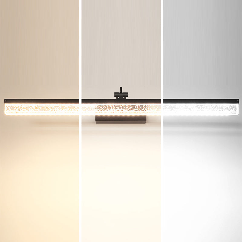 Modern Minimalist Style Streamlined Wall Mounted Vanity Lights Metal Vanity Sconce for Toilet