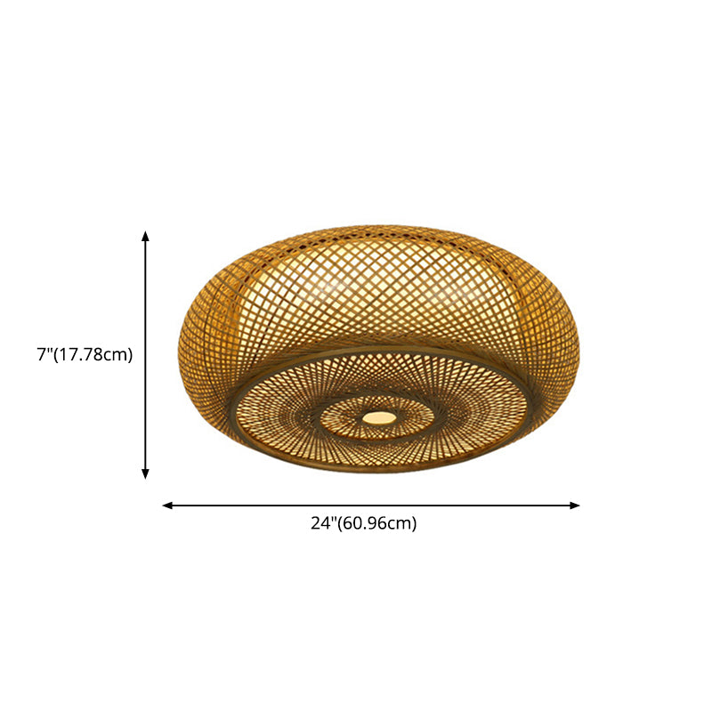 Éclairage de magasin de restaurant de luminaire de plafond encastré en bambou