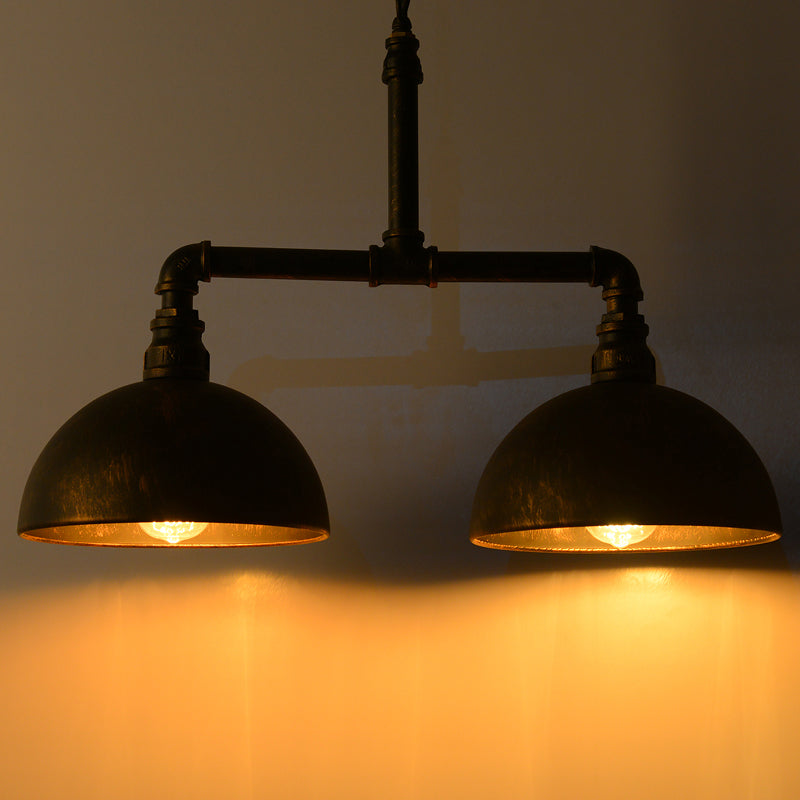 Isola industriale Isola Retrò a tubo sfondato Light Light Interior Bar Luce hotel