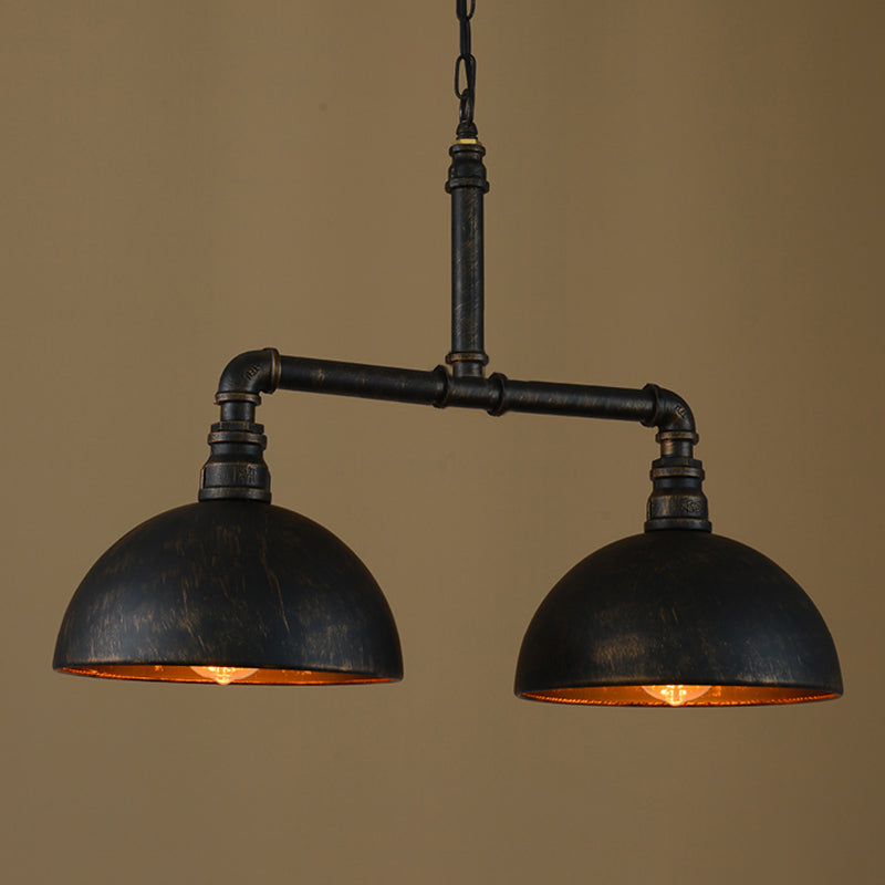 Isola industriale Isola Retrò a tubo sfondato Light Light Interior Bar Luce hotel