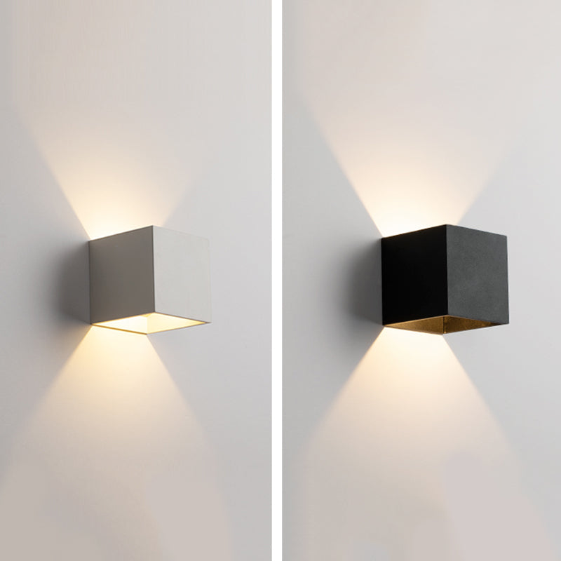 Metalen vierkante wand gemonteerd verlichtingsarmatuur moderne minimalistische stijl wandlichtwagentjes voor woonkamer