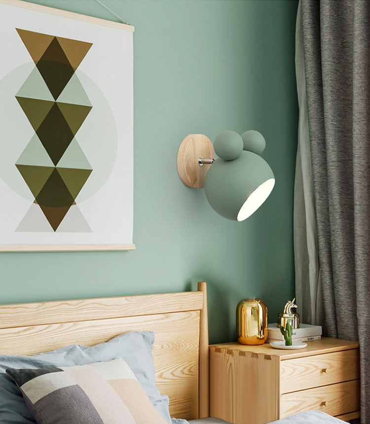 7 "H MacAroon Style Cartoon Mini Wall Lampada Nordic Stile Simplezza SIMPLICITÀ SCONCI