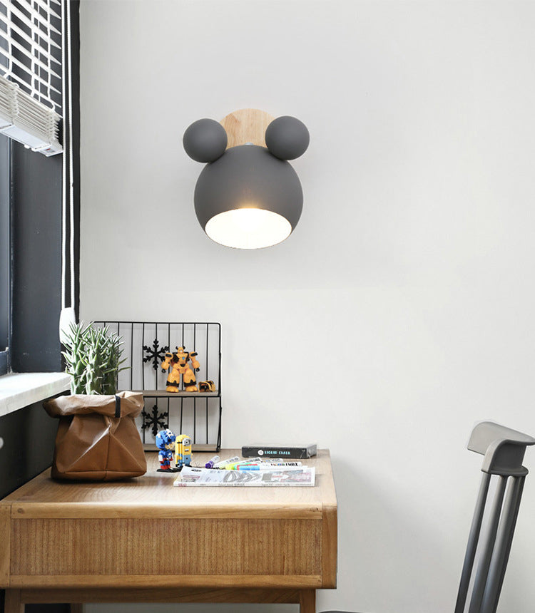 7 "H MacAroon Style Cartoon Mini Wall Lampada Nordic Stile Simplezza SIMPLICITÀ SCONCI