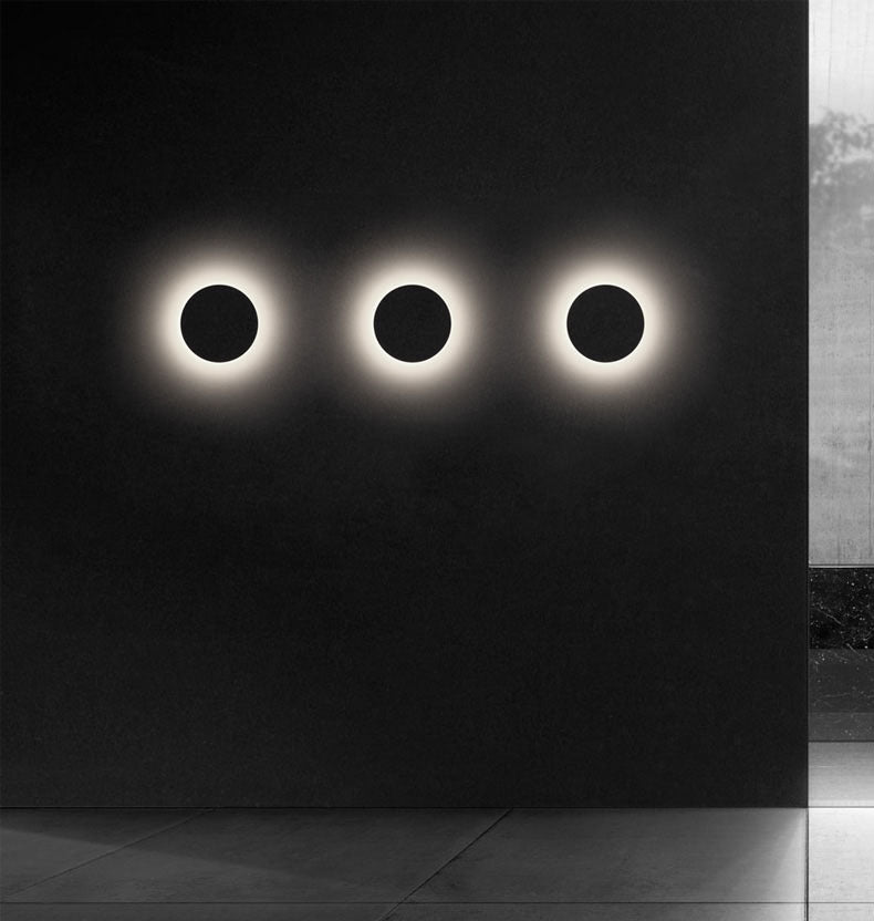 6" Height Simplicity Metal Wall Light Modern Style Geometric Patio Aisle Sconce Light in Frosted Black