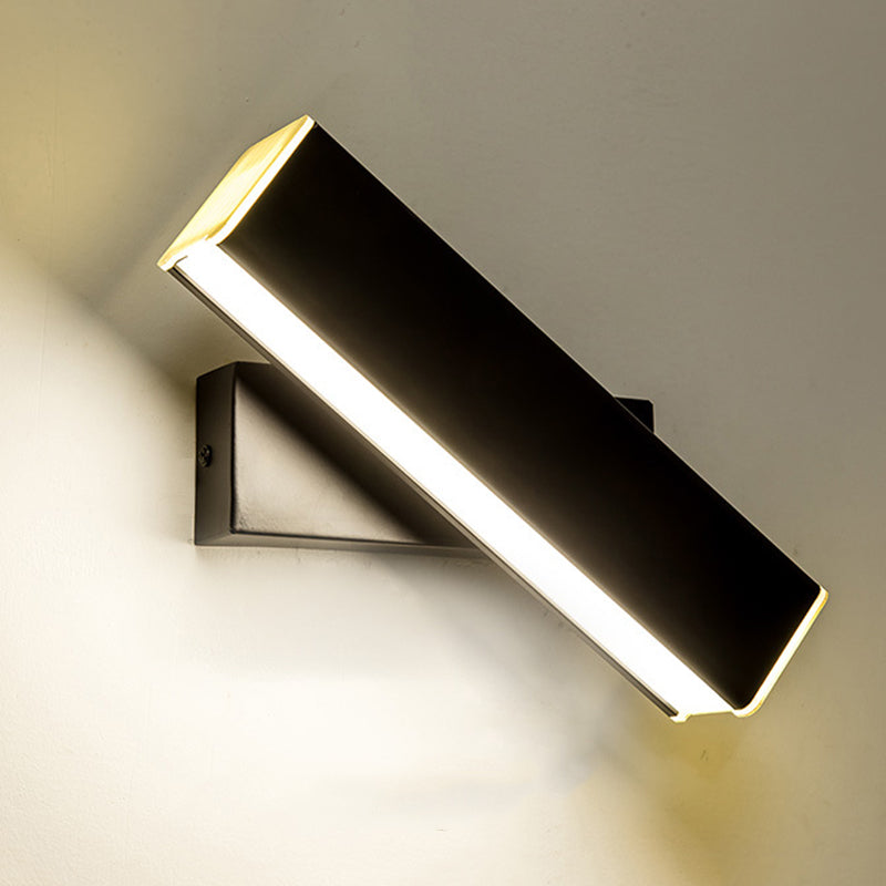350 ° design rotabile Design LED LAMPAGNO SEMPLICITÀ STANZO ACRILICO LIGHT DI SCONCE RETTANGOLARE PER CAMERA