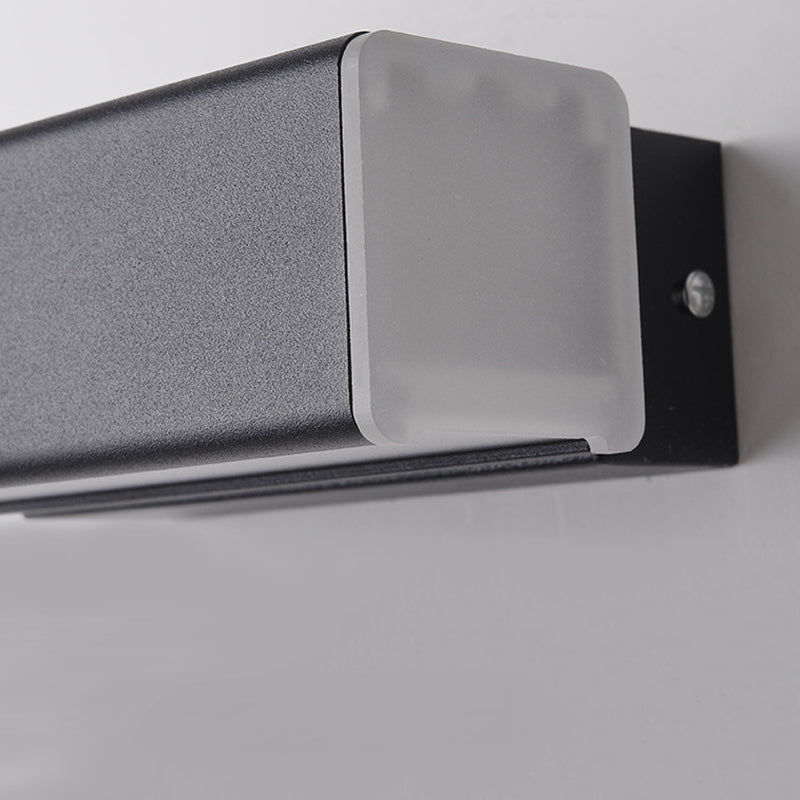 350 ° design rotabile Design LED LAMPAGNO SEMPLICITÀ STANZO ACRILICO LIGHT DI SCONCE RETTANGOLARE PER CAMERA