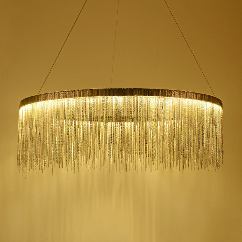 Luci a sospensione a sospensione per il ristorante per ristorante per ristorante per ristorante le luci del soffitto a sospensione di lampadaria circolare contemporanea per ristorante