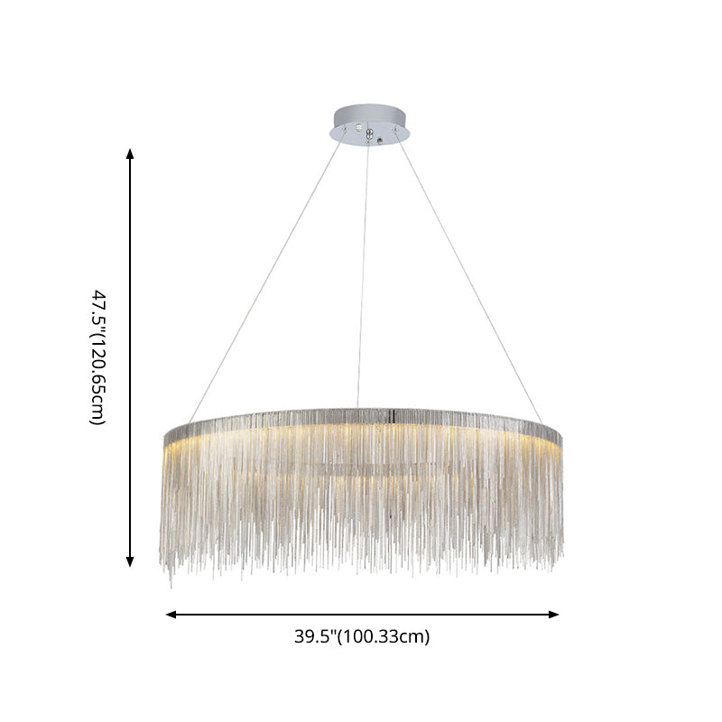 Luci a sospensione a sospensione per il ristorante per ristorante per ristorante per ristorante le luci del soffitto a sospensione di lampadaria circolare contemporanea per ristorante