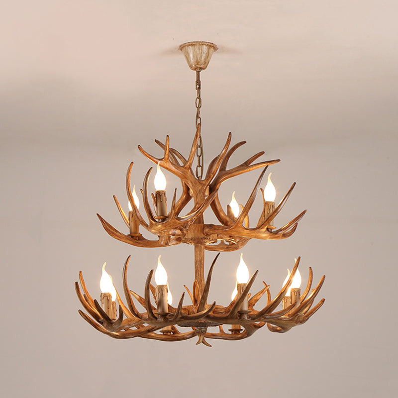 Chandelier Pendant Light Traditional Metal Candle-Style Chandelier Lighting Fixture