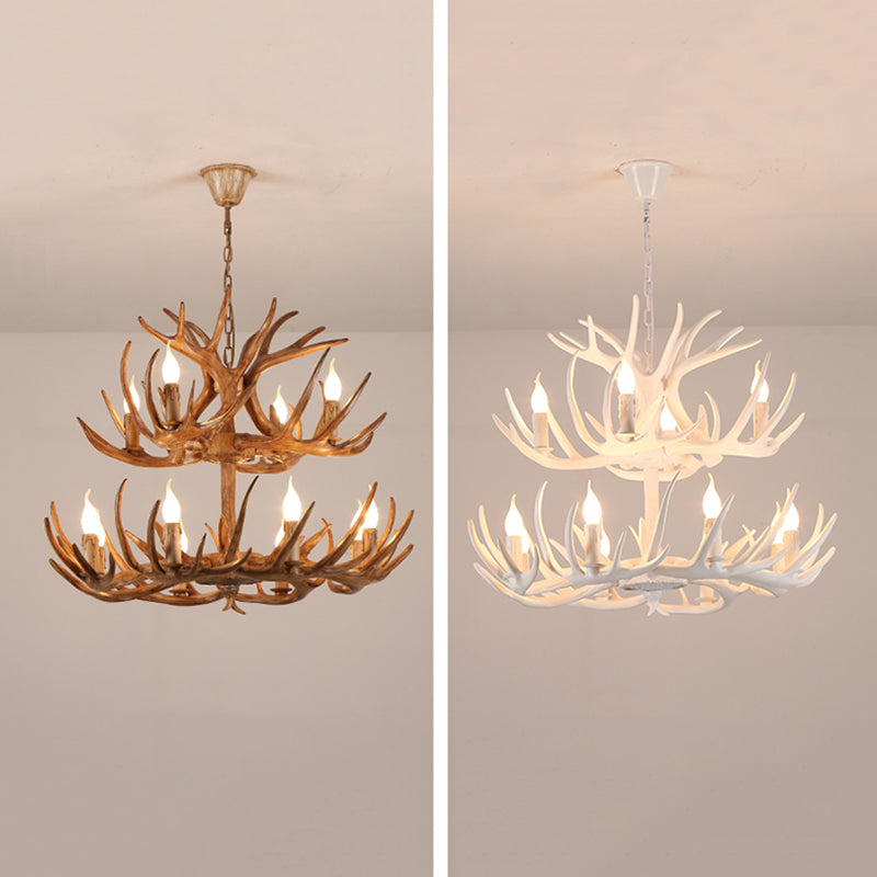 Chandelier Pendant Light Traditional Metal Candle-Style Chandelier Lighting Fixture