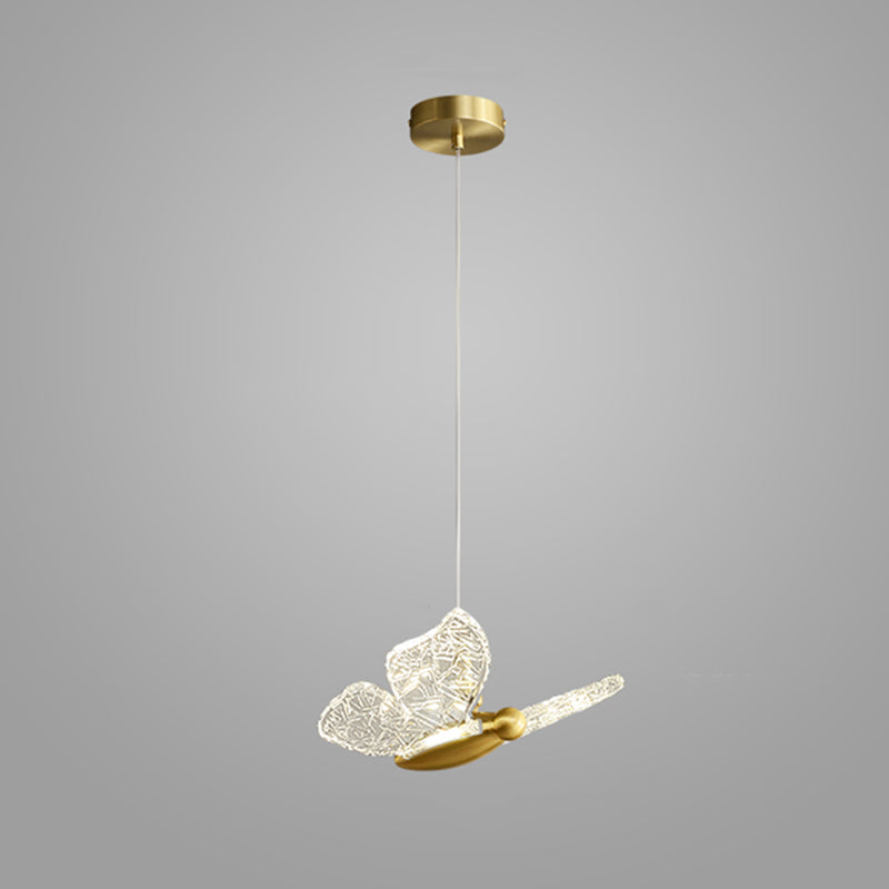 Klein bed ophanging verlichtingsarmatuur Acryl Minimalistische LED LED DOWN -verlichting hanger in messing