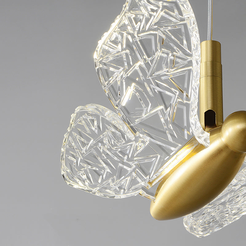 Klein bed ophanging verlichtingsarmatuur Acryl Minimalistische LED LED DOWN -verlichting hanger in messing