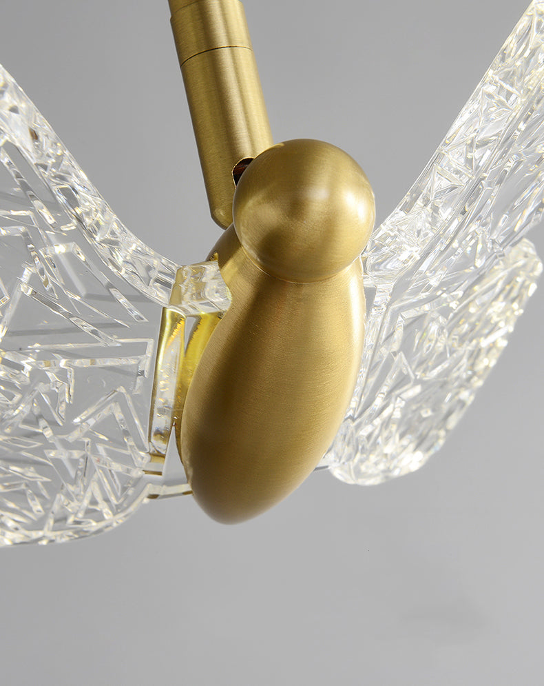 Klein bed ophanging verlichtingsarmatuur Acryl Minimalistische LED LED DOWN -verlichting hanger in messing